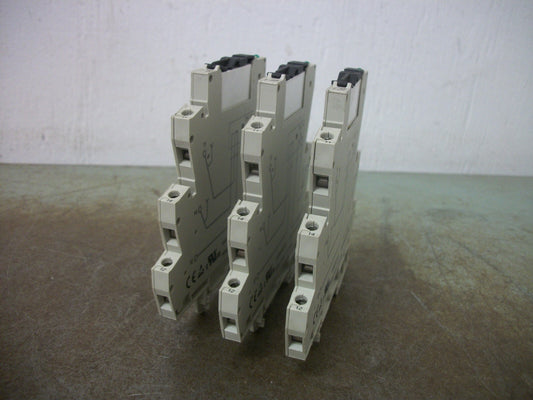 WEIDMULLER LOT OF 3 SOLID STATE RELAY MODULES 8596060000 24VDC 6AMP