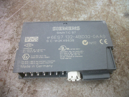 SIEMENS LOT OF 5 SIMATIC S7 DIGITAL OUTPUT MODULES 6ES7 132-4BD32-0AA0