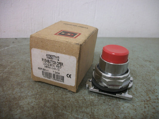 CUTLER-HAMMER RED MOMENTARY PUSHBUTTON 10250T112 NIB