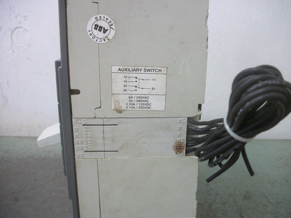 ABB SACE S6 S6N CIRCUIT BREAKER AA00494504 600AMP 600VOLT 3POLE W/SHUNT&AUX