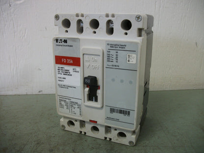 CUTLER-HAMMER FD CIRCUIT BREAKER FD3150BP10 150AMP 600VOLT 3POLE RED