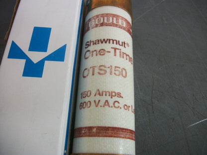 GOULD SHAWMUT ONE-TIME FUSE OTS150 150AMP 600VOLT NIB