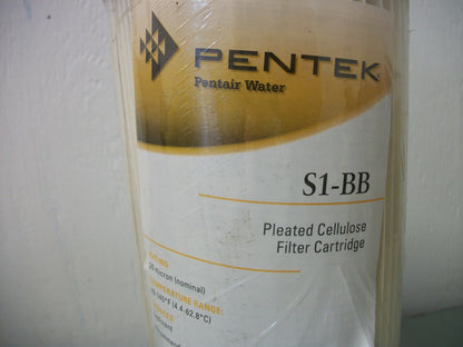 PENTEK PENTAIR WATER PLEATED CELLULOSE FILTER CARTRIDGE S1-BB NEW