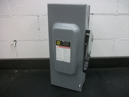 SQUARE D DISCONNECT TYPE 1 H363 100AMP 600VOLT 3POLE FUSIBLE