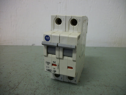 ALLEN-BRADLEY 1492-SP MINI CIRCUIT BREAKER 1492-SP2C030 3AMP 480VOLT 2POLE