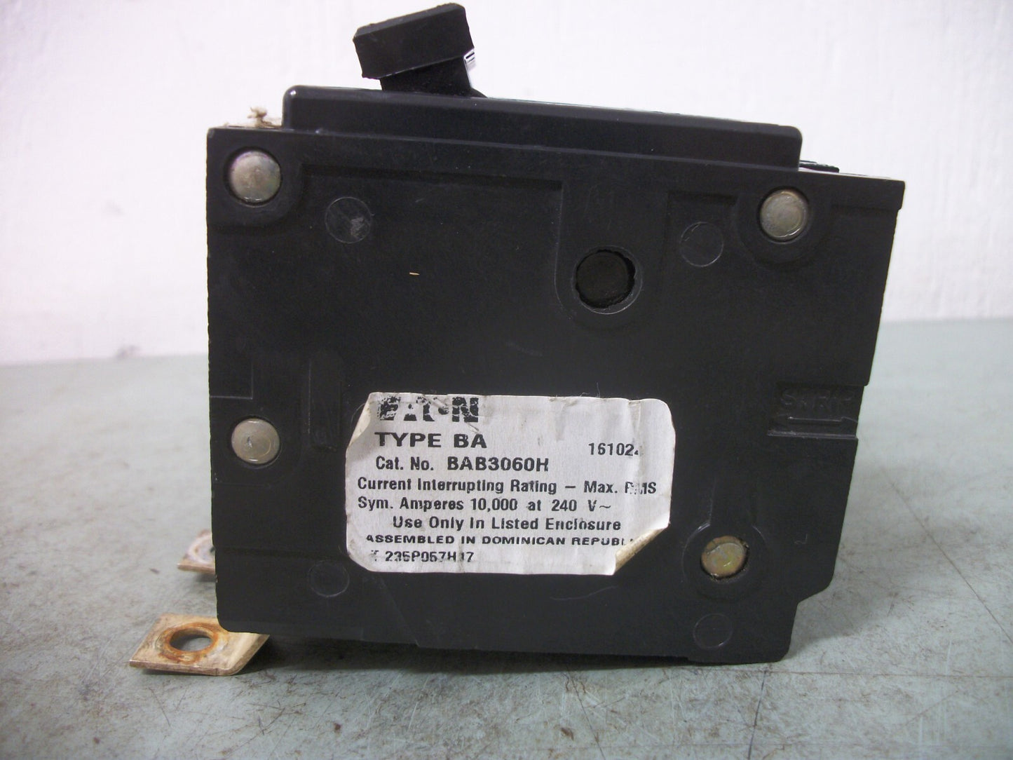 CUTLER-HAMMER BA CIRCUIT BREAKER BAB3060H 60AMP 240VOLT 3POLE