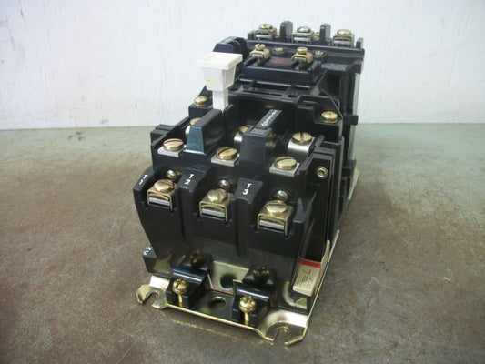ALLEN-BRADLEY SIZE 0 MOTOR STARTER 509-AOD 18AMP 120VCOIL 3PH 600V 5HP NOB