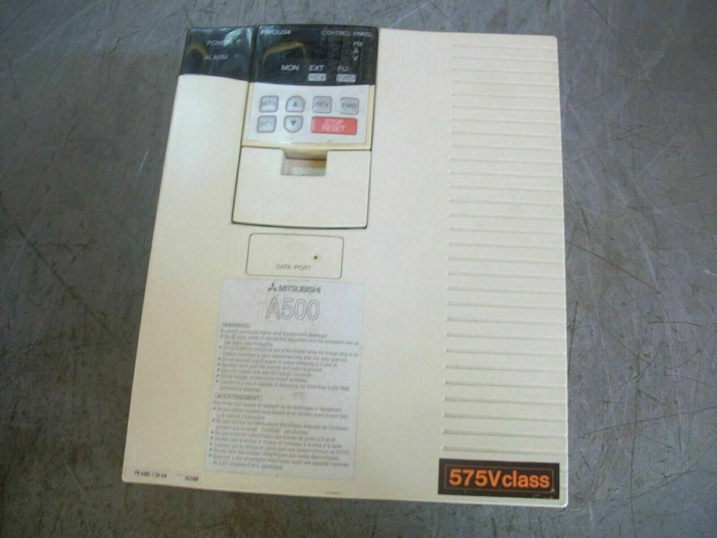 MITSUBISHI A500 3HP INVERTER DRIVE FR-A560-2.2K-NA 3PH 575VOLT 4AMP