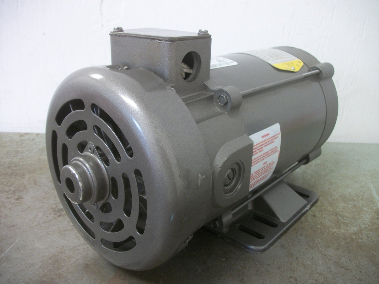 BALDOR .5HP 56C TEFC DC MOTOR CD3450 90V ARM 100/50V FIELD 1750RPM NOB