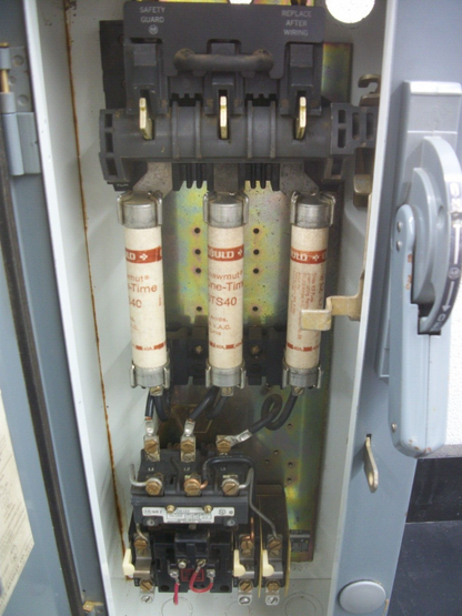 ALLEN-BRADLEY SIZE 2 STARTER COMBO 709-COD103 120VCOIL 60AMP FUSIBLE