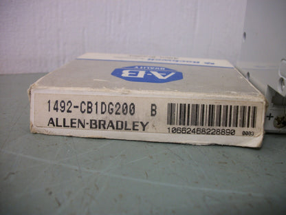 ALLEN-BRADLEY MINI CIRCUIT BREAKER 1492-CB1DG200 20AMP 120VDC 1POLE NIB