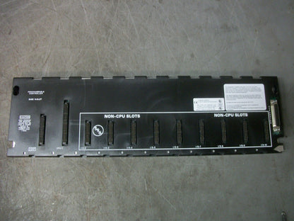 GE FANUC 10-SLOT PLC CHASSIS RACK BASE IC693CHS391L CHIP