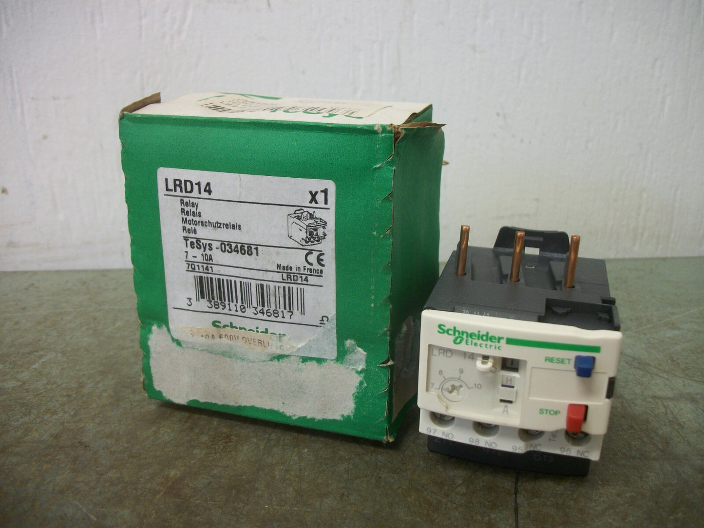 TELEMECANIQUE THERMAL OVERLOAD RELAY LRD14 7-10AMP NIB