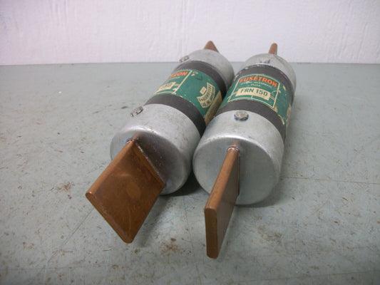 BUSSMANN LOT OF 2 FUSETRON FUSES FRN150 150AMP 250VOLT