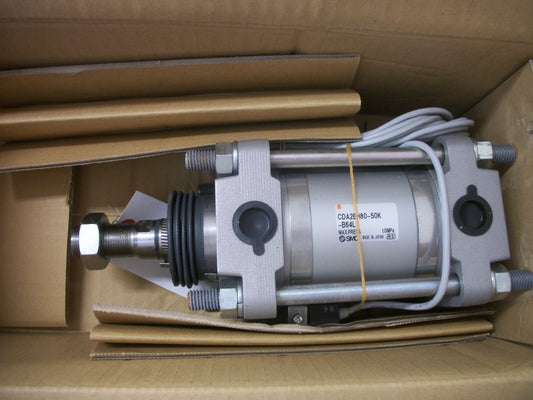 SMC DOUBLE ACTING SINGLE ROD PNEUMATIC CYLINDER CDA2BH80-50K-B64L NIB