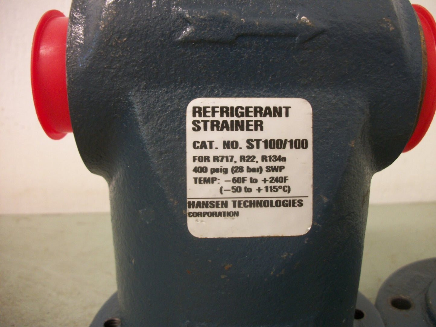 HANSEN 1" REFRIGERANT STRAINER ST100/100 400PSIG 28BAR NOB