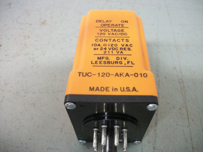 DIVERSIFIED ELECTRONICS TIME DELAY RELAY TUC-120-AKA-010 0.1-10SEC