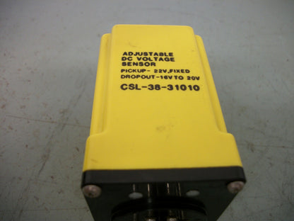 POTTER & BRUMFIELD ADJUSTABLE DC VOLTAGE SENSOR RELAY CSL-38-31010 24VDC