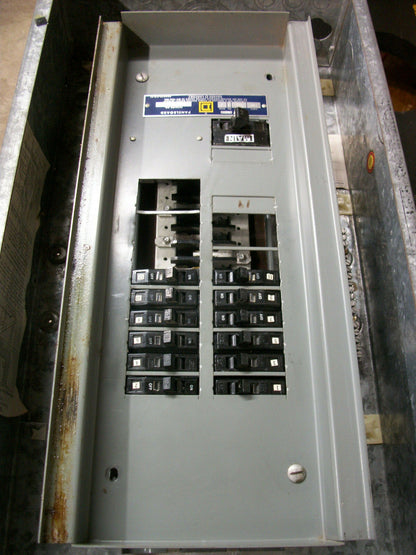 SQUARE D NQO LOAD CENTER PANELBOARD NQO446042 100AMP 120/240VOLT 1PH 3W 50A MAIN