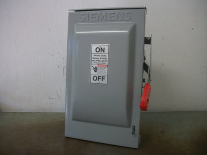 SIEMENS DISCONNECT TYPE 3R HF322NR 60AMP 240VOLT 3POLE FUSIBLE