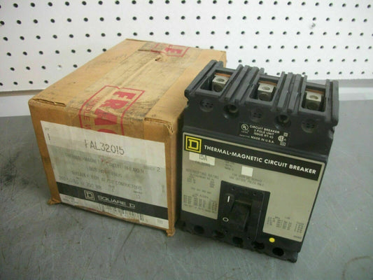 SQUARE D FAL CIRCUIT BREAKER FAL32015 15AMP 240VOLT 3POLE GRAY NIB