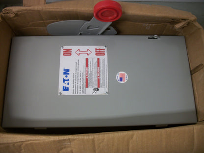 CUTLER-HAMMER DISCONNECT TYPE 1 DH361UGK 30AMP 600VOLT 3POLE NON-FUSIBLE NIB