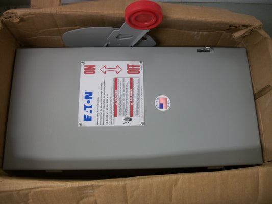 CUTLER-HAMMER DISCONNECT TYPE 1 DH361UGK 30AMP 600VOLT 3POLE NON-FUSIBLE NIB