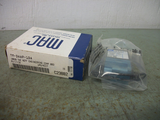 MAC SOLENOID VALVE TM-DAAP-1DA 120VCOIL 5.4W 25-150PSI NIB
