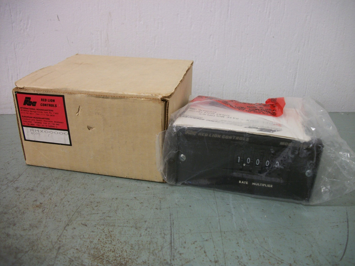 RED LION ANALOG 5-DIGIT RATE MULTIPLIER METER MODULE RMX00000 NIB