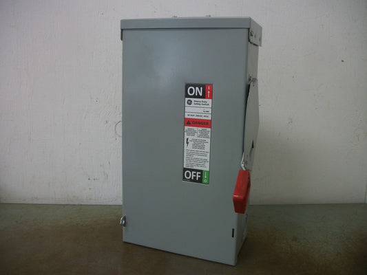 GE DISCONNECT TYPE 3R TH3222R 60AMP 240VOLT 2POLE FUSIBLE