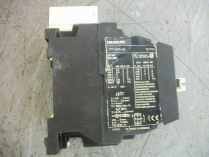 SIEMENS CONTACTOR 3TF4010-0A 20AMP 120VCOIL 3PH 600V 7.5HP