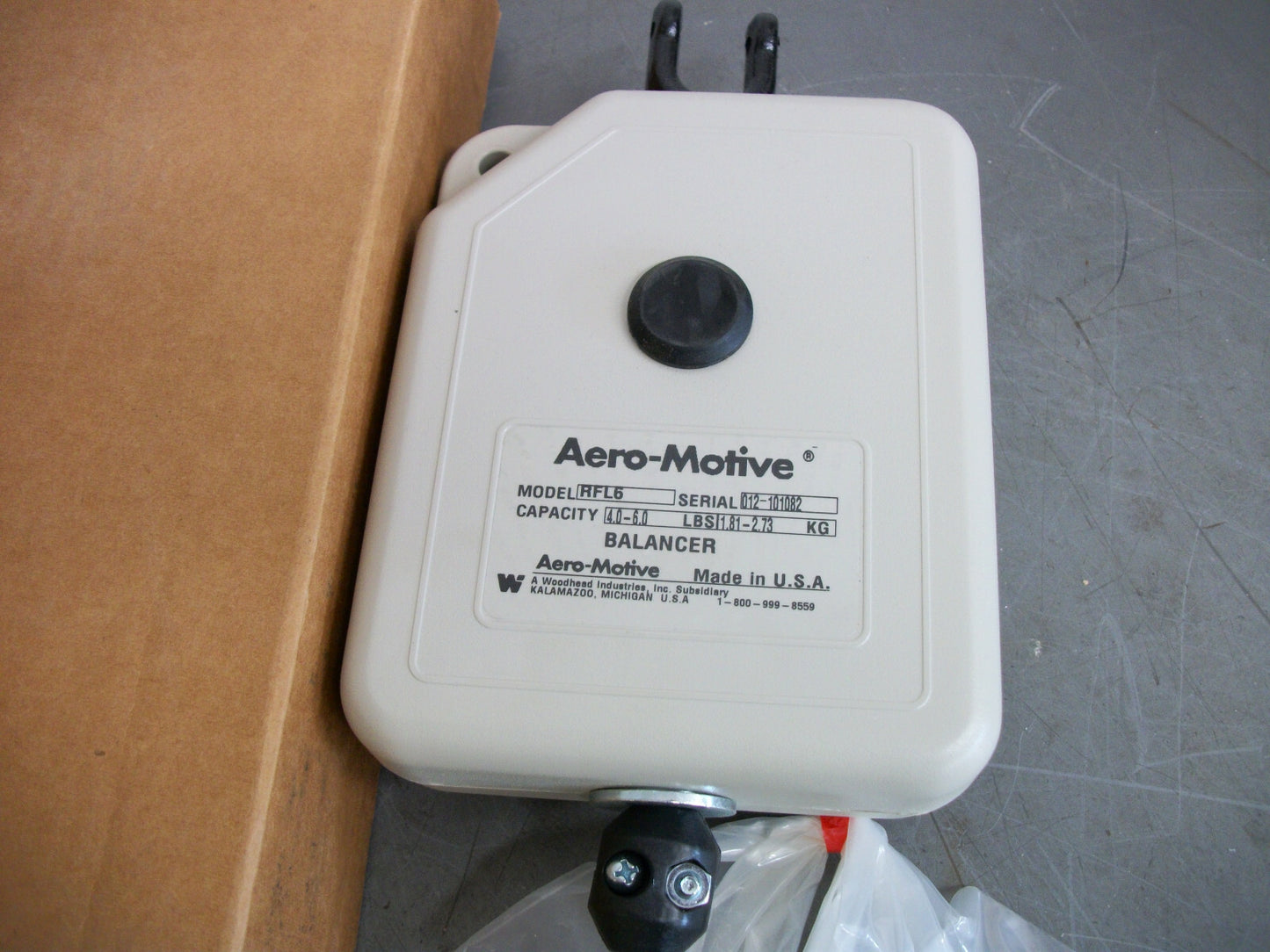 AERO-MOTIVE COMPANY 4.0-6.0LBS CAPACITY 6.6FT. RF TOOL BALANCER W/R RFL6 NIB