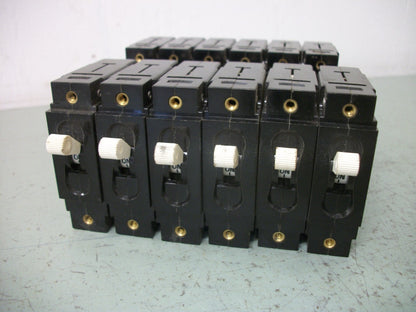CARLINGSWITCH LOT OF 18 CIRCUIT BREAKERS CA1-X0-02-006-111-C 10AMP 277VOLT 1POLE