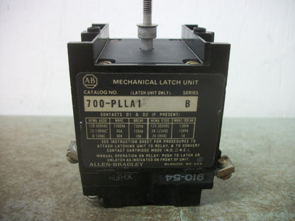 ALLEN-BRADLEY AC CONTROL RELAY MECHANICAL LATCH UNIT 700-PLLA1
