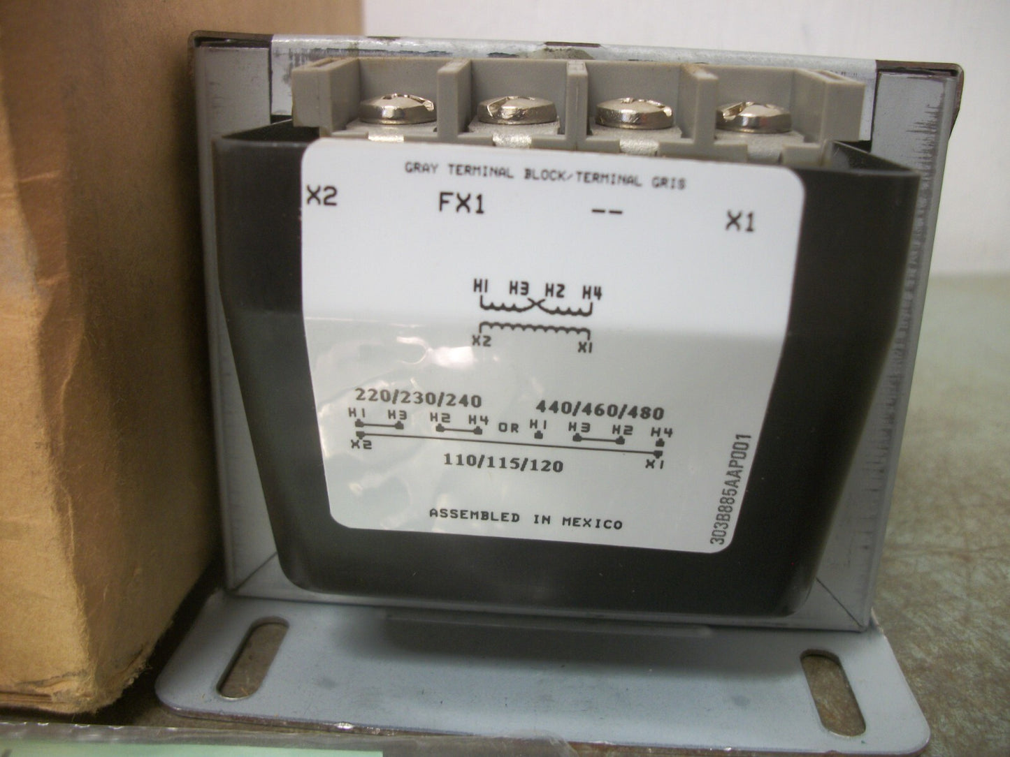 GE .150KVA 1PH CORE & COIL TRANSFORMER 9T58K0045 HV 220X480 LV 110/120 NIB