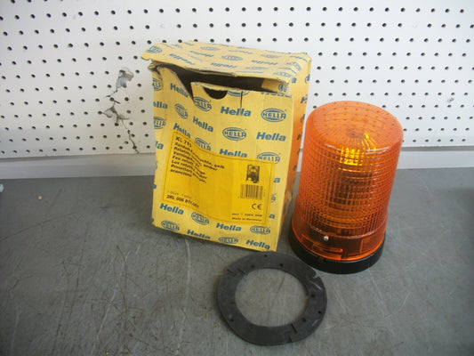 HELLA AMBER ROTATING BEACON KL 710 220VOLT 25WATT NIB