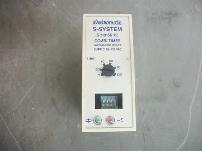 ELECTROMATIC S-SYSTEM AUTOMATIC START COMBINATION TIMER S 210156 115 5-100SEC