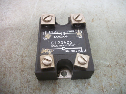 GORDOS SOLID STATE RELAY G120A25 120VAC 25AMP 90-280VAC