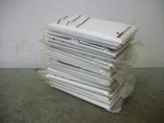 COOPER LOT OF 22 BLANK WHITE 1-GANG MOUNTING WALLPLATES PJ13W NEW