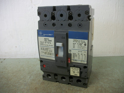 GE SPECTRA SEDA CIRCUIT BREAKER SEDA36AT0100 100AMP 600VOLT 3POLE W/100A TRIP