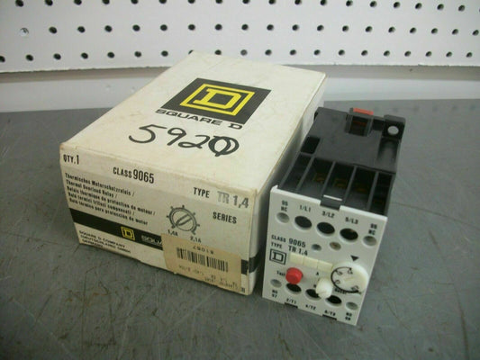 SQUARE D THERMAL OVERLOAD RELAY 9065TR1,4 1.4-2.1AMP NIB