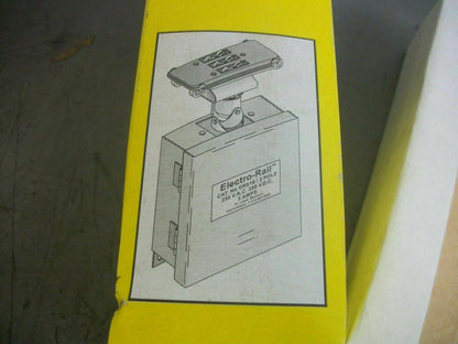 ELECTRO-RAIL 3POLE FUSIBLE ROLLER TROLLEY ERS-19 300VOLT 5AMP NIB