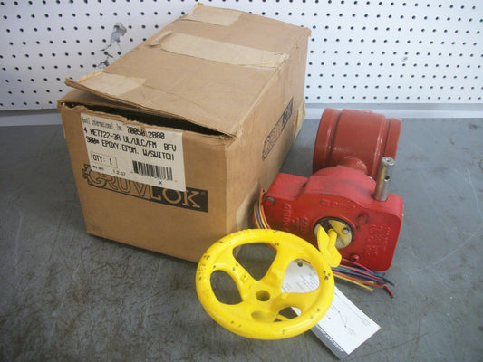 ANVIL STAR GRUVLOK 4" BUTTERFLY VALVE AE7722-3A 300PSI 20BAR NIB