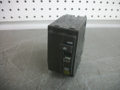 SQUARE D QO CIRCUIT BREAKER QO260 60AMP 240VOLT 2POLE NOB