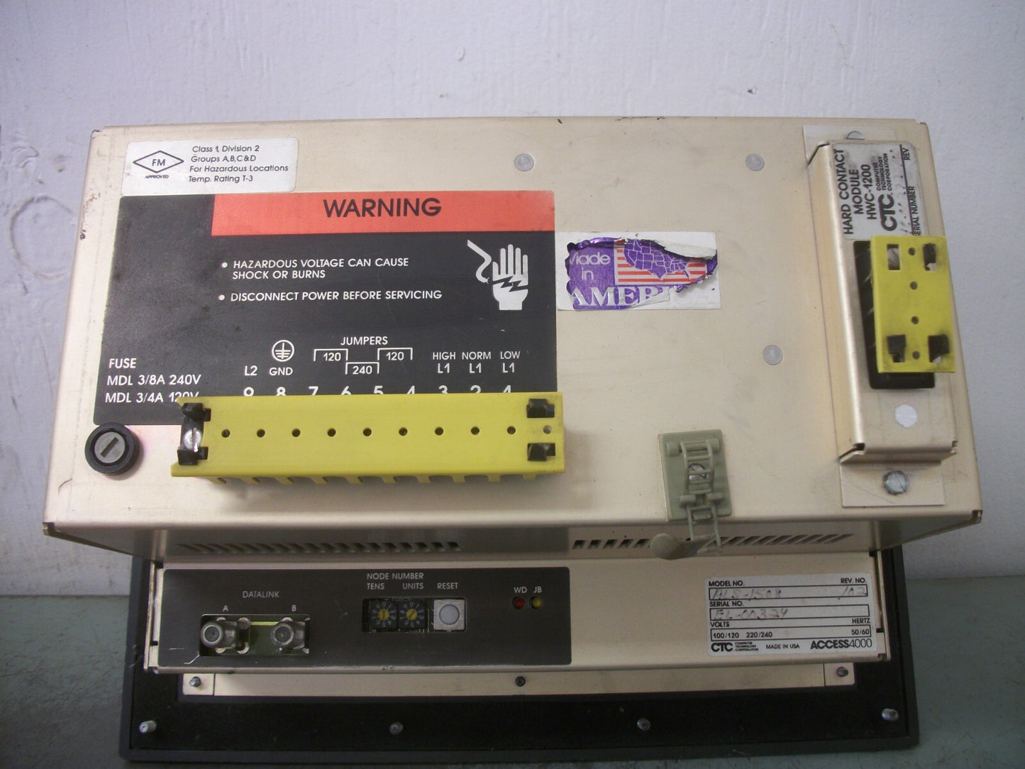 CTC ACCESS 4000 PUSHBUTTON CONTROL STATION ALS-1508