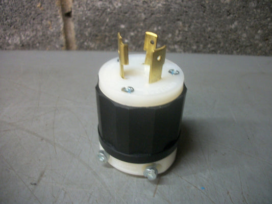 LEVITON L6-20P TWIST-LOCK MALE PLUG 2321 20AMP 250VOLT 3-WIRE NOB