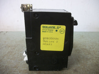 SQUARE D QOB CIRCUIT BREAKER QOB350VH 50AMP 240VOLT 3POLE 22kA OLD