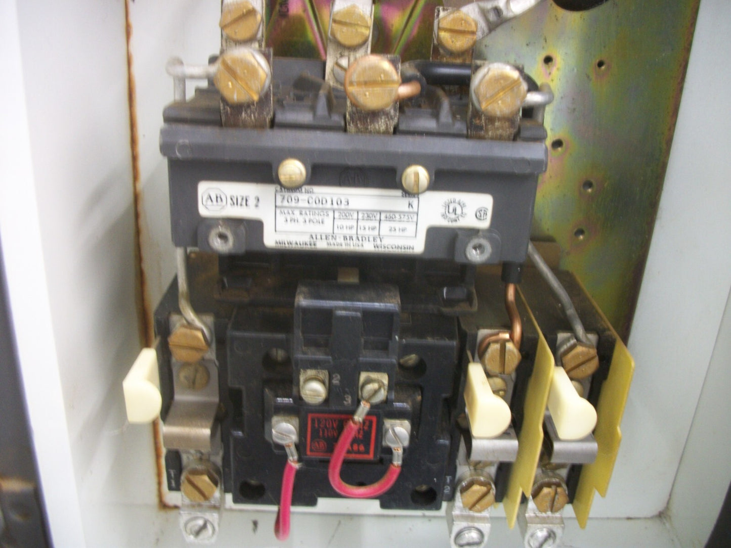 ALLEN-BRADLEY SIZE 2 STARTER COMBO 709-COD103 120VCOIL 60AMP FUSIBLE