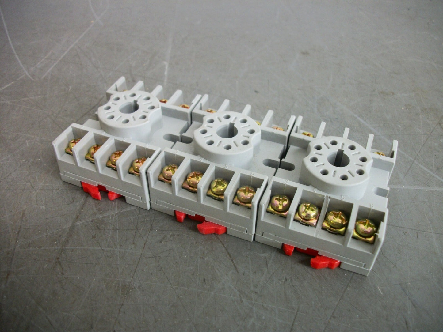 SQUARE D LOT OF 3 SERIES B RELAY SOCKET BASES 8501NR51 10AMP 300VOLT NOB