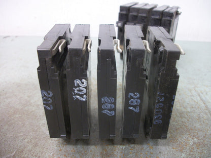 CHALLENGER LOT OF 10 TYPE A TANDEM CIRCUIT BREAKERS A115 15AMP 240VOLT 2POLE